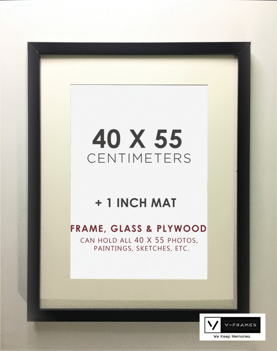 40x55 Centimeters Plus 1 Inch Mat Wall Frame - Picture Frame - Photo ...