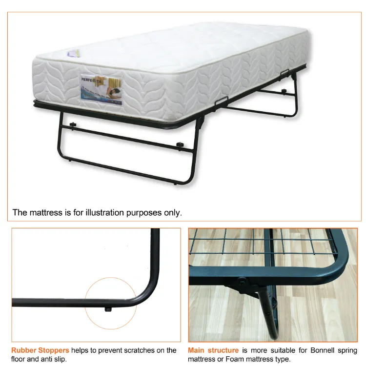 Ready Stock Single Pullout Metal Bed Frame Pull-out Bed Fast