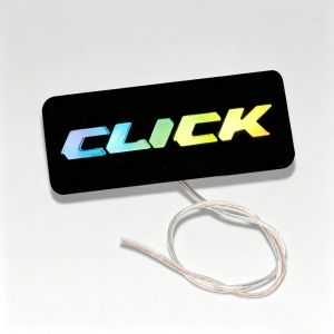 【COD】Motorcycle RGB LED Emblem Tail Light Acrylic For Nmax Click Aerox Mio ADV PCX Double-Sided Adhesive