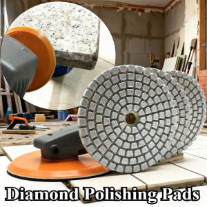 5PCS 3" Wet Diamond Polishing Pad Flexible 150 Grit Grinding Discs For Granite Marble Stone Concrete Floor