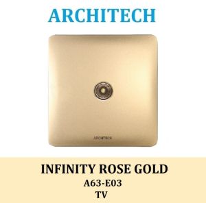 ARCHITECH INFINITY A63-E03 GOLD Stop Kontak/OUTLET/JACK TV