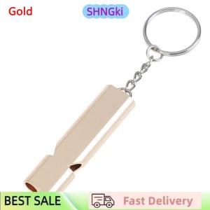 SHNGki Alloy Aluminum Emergency Survival Whistle Outdoor Camping Hiking Tool W Keychain
