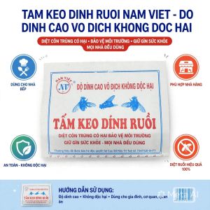 Xấp 50 Tấm Keo Dính Ruồi Nam Việt Cao Cấp - Siêu Dính Không Mùi An Toàn Cho Gia Đình Và Hàng Quán.