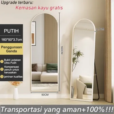 [Upgrade] Standing Mirror Cermin Standing Cermin Berdiri Full body Kaca Cermin Gantung Cermin Aestheitc Cermin Dinding Full Body