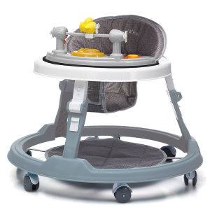 Mmflight Baby Walker Lipat Mainan Musik Walker Alat Bantu Jalan Bayi