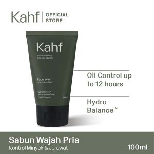 Kahf Face Wash 100ml (TUBE)| Sabun Wajah Pria/cuci muka/face wash/Scrub/Expoliating Cerianti