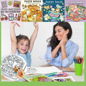 Pluck COD สมุดระบายสี Graffiti ลายน่ารัก มีหลายแบบ สมุดระบายสีสุดน่ารักเพื่อการศึกษา ของเล่นเด็ก