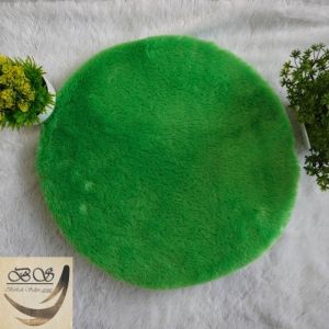 Alas Duduk Bulat non anti slip bulu rasfur SUPER EMPUK Diameter 40cm isi busa Royal Foam 5CM LP