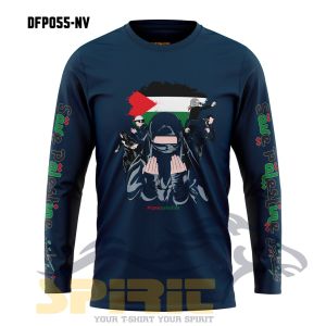 Baju Save Palestina Kaos Free Palestina Pria Wanita Katun Combed 24s Lengan Panjang Distro All Size