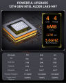 SZBOX S1 Mini PC Intel Alder Lake N100/N97 Mini PC Windows 11 DDR4 16GB 2TB SSD Ultra Pocket Office/Gaming Computer Dual LAN 4K 60Hz RGB Light. 