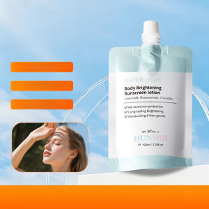 Aqua Glow Body Sunblock Lotion SPF50+ PA+++ Hydrating Sunscreen Lightweight Non-Sticky UV Protection Brightening Skincare for Face and Body