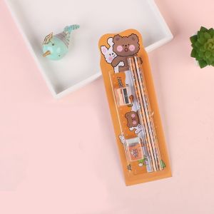 Murah Banget - Set Alat Tulis 5 in 1 Karakter / Set Alat Tulis Pensil Stationery / Paket Alat Tulis 5 in 1 Karakter Lucu