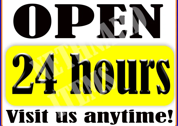 A4 laminated signage Open 24/7 signage | Lazada PH