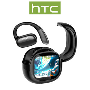 1-Year Warranty HTC NE58 AI Translation High-Definition Screen Earbuds Real-time Translation TWS Bluetooth Earphones Bluetooth 6.0 HiFi Sound Quality IPX5 Waterproof Wireless Earbuds with Customizable Wallpaper