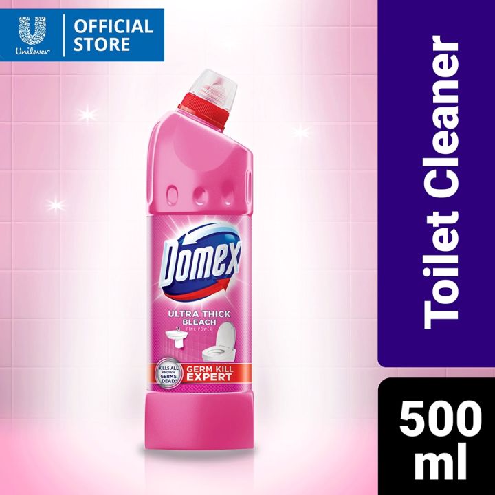 Domex Ultra Thick Bleach Toilet Cleaner Pink Power 500ML Bottle | Lazada PH