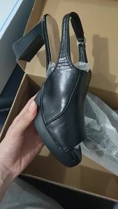 [Free Shipping] Thick-soled high-heeled peep-toe sandals for women open-toe platform backless stylish suitable for commuting summer fashion sandals