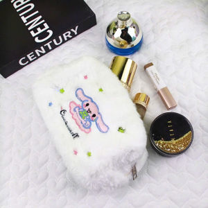 Túi Vải Lông Mềm ST GROUP đựng bút mỹ phẩm vật dụng phong cách Hàn Quốc dễ thương tiện dụng cho văn phòng du lịch