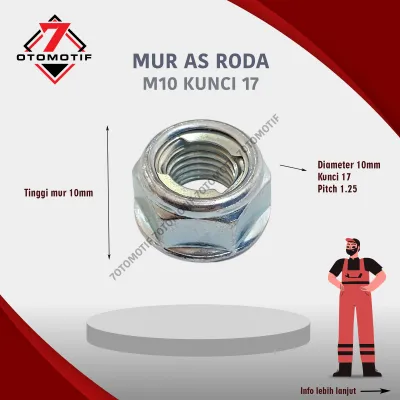 Mur As Roda Depan Mio Jupiter Z MX Vega R Scoopy M10 Kunci 17