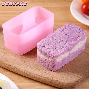JCSYFAC Khuôn Sushi hình chữ nhật musubi làm Kit thư rác Kimbab onigiri hộ gia đình nhà bếp Bento phụ kiện gạo bóng Maker Báo Chí công cụ tự làm