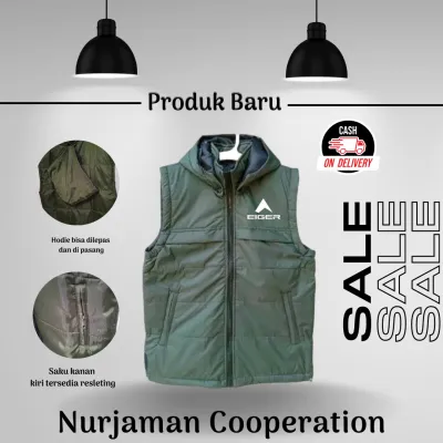 Rompi Parasut keren Eiger / peindung dada outdoor / penutup dad santai / vest keren untuk touring