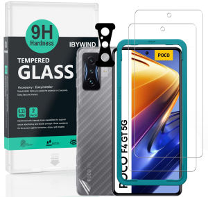 Ibywind Poco F4 GT 5G (Transparent) [2PCS Pack] Tempered Glass Screen Protector With Easy Install Kit