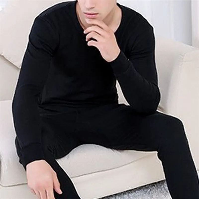 Comfortable Thermal Winter Inner wear Set Top and Lower (Black)