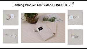 LHMall Grounding Mat 2MM Thickness Earthing Sleeping Mat Earthing Sheet Perforated Design 100% Conductive