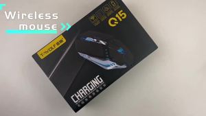 (HD1)T-WOLF Thunder Wolf Q15 Wireless Mouse Rechargeable Business Office Luminous Mechanical Mouse ebay