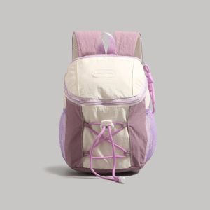 LANGJ งานปะติดปะต่อ กระเป๋าเป้แบบมีเชือกผูก ตัดสี วายทูเค กระเป๋านักเรียน วินเทจ ความจุขนาดใหญ่ กระเป๋าเป้ฮาราจูกุสำหรับผู้หญิง ออกสู่ที่หมายทุกวัน