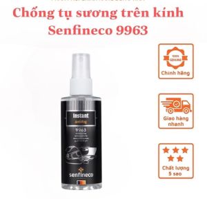 Chai xịt chống bám hơi ẩm chống tụ sương mù hấp hơi trên kinh ô tô Senfineco 9963 Anti Fog 100ml - Made in Germany