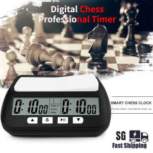 【Ready Stock】Digital Chess Clock Count Up Down Chess Competition Board Game Timer Stopwatch
