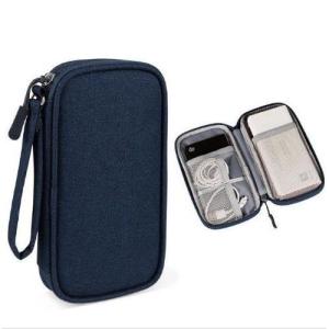 [SG] Waterproof Travel Cable Organizer Bag Double Layer Portable Storage for Phone Charger