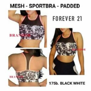 Brandor - Mesh - Sportbra Padded / Ada Busa Bisa dilepas - Bra Olahraga Wanita By F21 ( FBS175 )