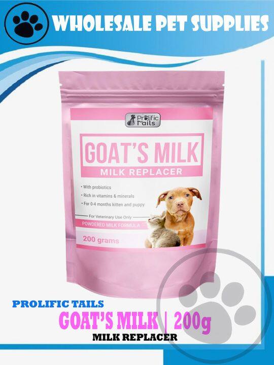 Prolific Tails GOAT'S MILK (Milk Replacer) 200g | Lazada PH