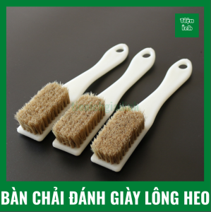 Bàn Chải Đánh Giày Lông Heo Cán Nhựa Dễ  Dàng Sử Dụng Vệ Sinh Giày Dép Ví Da