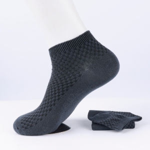 Mens Stockings Anti-Bacterial Odorless Bamboo Fiber Socks Men Business Socks Fashion Casual Socks Ankle Socks Breathable Sport Socks