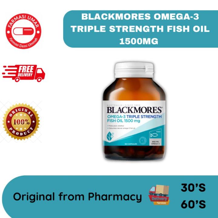 BLACKMORES Omega3 Triple Strenght Fish Oil 1500mg (30's/ 60's) Lazada