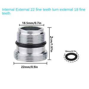 VERMILL External Wire Female-Male Faucet Adapter Set Copper Washer Faucet water filter Kitchen Connector Plumbing fittings
