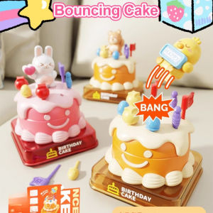 Kids Fun Bouncing Rabbit Cake Toy Creative Simulation Playhouse Toy Kindergarten Holiday Gift
