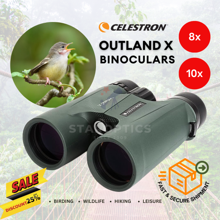 Celestron Binoculars Outland X 8x42 Waterproof Travel 8x 10x Birding