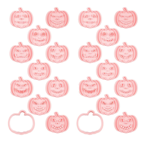 Plastic Pumpkin Shape Cookie Cutters For Halloween Party Baking Ideal For Creating Themed Cookie Cakes And Sugar Crafts