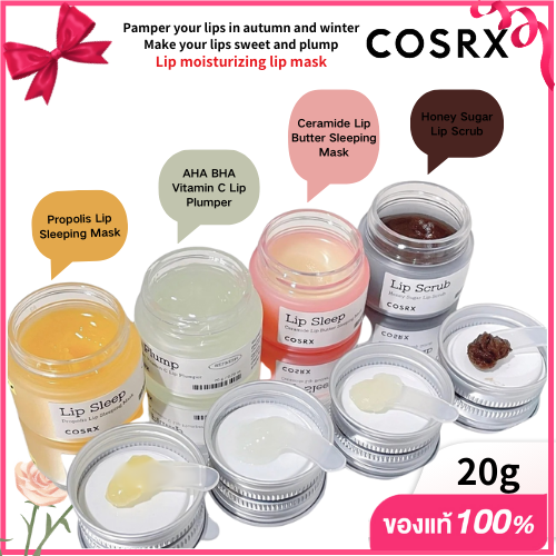 Cosrx Full Fit Honey Sugar Lip Scrub/AHA BHA Vit C Lip Plumper/Propolis ...