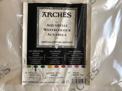 Arches Watercolour (Aquarelle) Cold Pressed paper 300gsm #4001-211