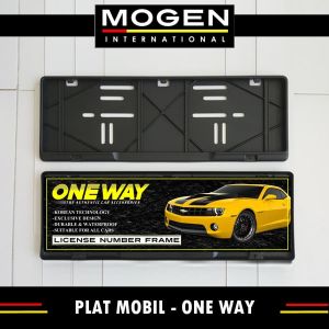 Frame Plat Nomor / Tempat Dudukan Plat No Mobil / Cover Plat Nomor ONE WAY