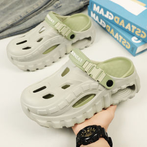 Mens Summer Trendy Casual Outdoor Clogs with Thick Soles Non-Slip and Wear-Resistant Beach Sandals