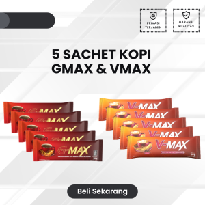 Kopi Jantan Khusus Pria Gmax Kopi Penambah Stamina Kuat Tahan Lama Diranjang Original BPOM