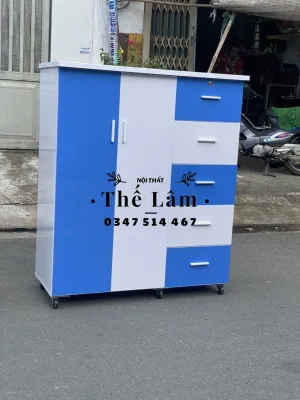 [SG-BD] TỦ QUẦN ÁO NHỰA DÀNH CHO TRẺ EM - TỦ NHỰA 2 CÁNH 5 NGĂN - FREESHIP