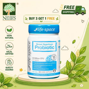 buy 3 free 1 [Natures Glory Store] Life-Space Broad Spectrum Probiotic 60s  32 Billion CFU 15 Multi-Strain Formula  Digestive Gut Health Immune Booster Sembelit Kembung Perut Shipped within two days