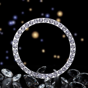 Bling trang trí xe cho Rhinestone Nhẫn lấp lánh tấm dán logo cho phụ nữ nhấn nút khởi động cho chìa khóa Bộ đánh lửa cho động cơ KN