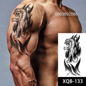 Tattoo Con Cọp nhiều mẫu Sticker Tattoo Tiger Hình Xăm Tạm Thời HCM Hình Xăm Lớn Ivy Store